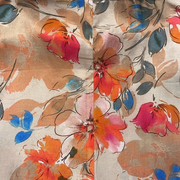 Frankly Apparel silky watercolor floral tank top. - Picture 8 of 15